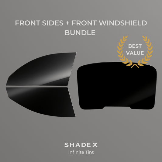 ShadeX Reusable Tint - Front Sides + Front Windshield Bundle